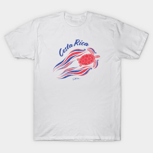 Costa Rica, Sea Turtle Pushing the Envelope T-Shirt by jcombs